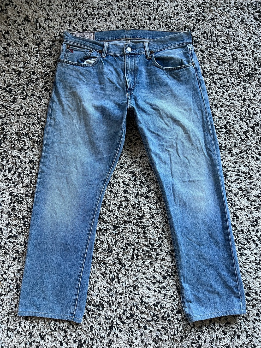 Polo Ralph Lauren Hampton Straight Jeans Size 33 Hemmed 28” Inseam